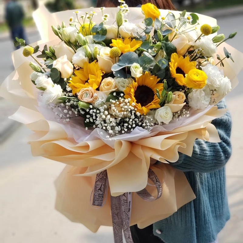 爱的花园-定制婚礼手捧花设计  多种颜色搭配可选